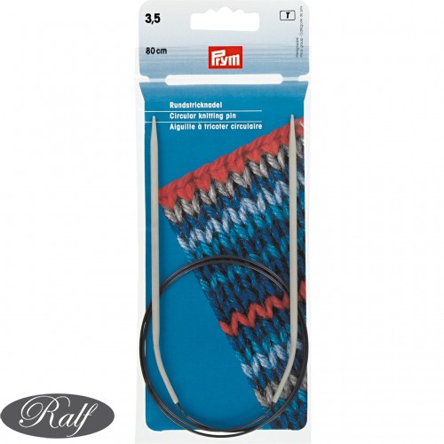 Andrele circulare aluminiu, 80 cm - 3,50 mm - Prym 211249